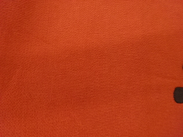  作家物　縮緬地民家模様名古屋帯